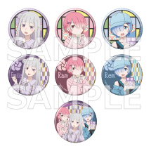 Re:ZERO -Starting Life in Another World- Tradable Tin Badges Kyoto Trip ver. 