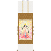Musashino Reiwa Shrine Foundation Day Dedication Art Amaterasu Omikami Hanging Scroll by Akemi Takada (2022 Ver.)